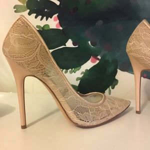 Lace Heels BCBGMaxazria Nude
